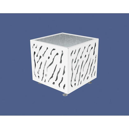 Cityscape Direct Venice Planter 790 x 790 x 760mm high / White (RAL 9010) / Galvanised steel