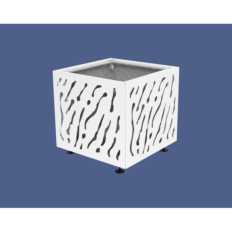 Cityscape Direct Venice Planter 790 x 790 x 760mm high / White (RAL 9010) / With inserts for use with lifting rings