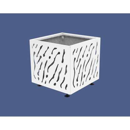 Cityscape Direct Venice Planter 790 x 790 x 760mm high / White (RAL 9010) / With inserts for use with lifting rings