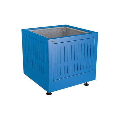 Cityscape Direct Silaos Planter (Steel) 800 x 800 x 700mm high / Blue (RAL 5010) / With internal planter and reinforced lifting rings