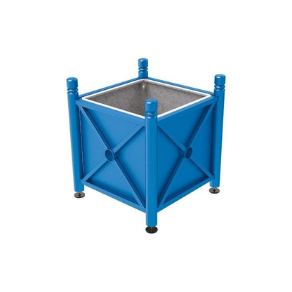 Cityscape Direct Province City Planter (Steel) 800 x 800 x 750mm high / Blue (RAL 5010) / With inserts for use with lifting rings