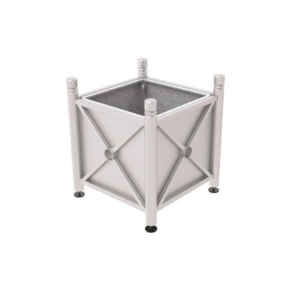 Cityscape Direct Province City Planter (Steel) 800 x 800 x 750mm high / Light Grey (RAL 7044) / With inserts for use with lifting rings