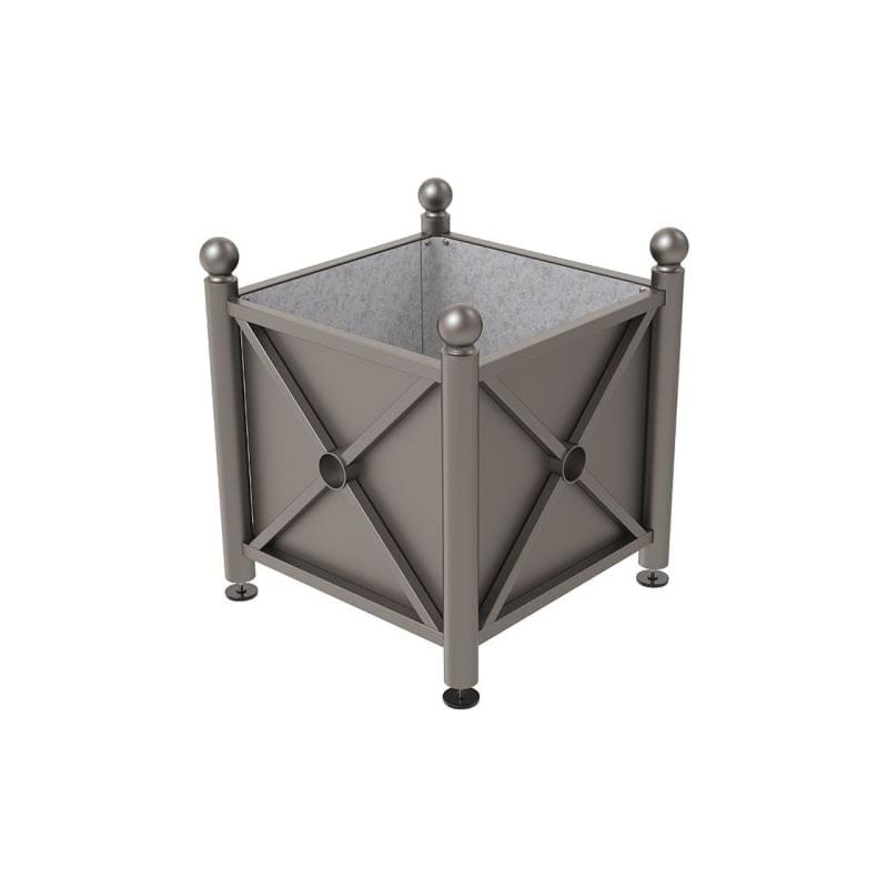 Cityscape Direct Province Sphere Planter (Steel) 800 x 800 x 750mm high / Procity Grey / Galvanised steel