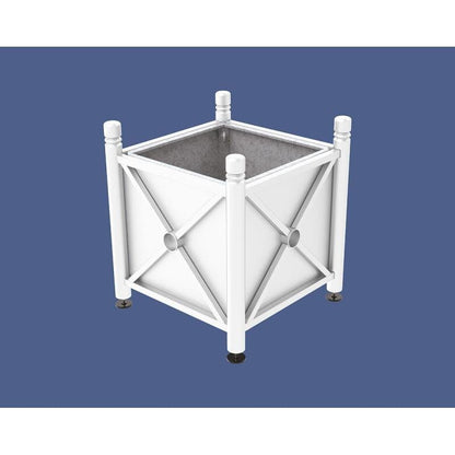 Cityscape Direct Province City Planter (Steel) 800 x 800 x 750mm high / White (RAL 9010) / With inserts for use with lifting rings