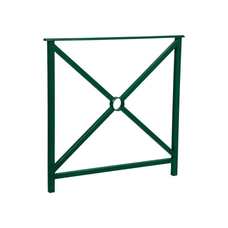 Cityscape Direct Heritage Railing 800mm (No Grip) / Cross / Green (RAL 6005)