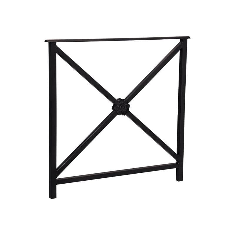 Cityscape Direct Heritage Railing 800mm (No Grip) / Rosette / Black (RAL 9005)