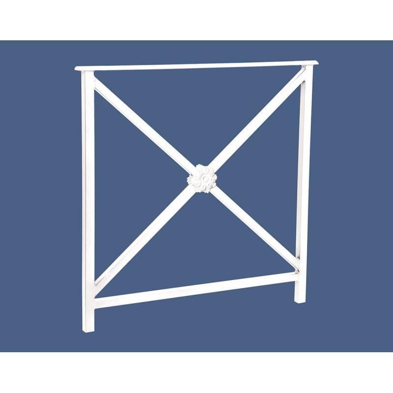 Cityscape Direct Heritage Railing 800mm (No Grip) / Rosette / White (RAL 9010)