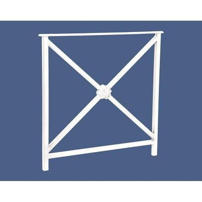 Cityscape Direct Heritage Railing 800mm (No Grip) / Rosette / White (RAL 9010)