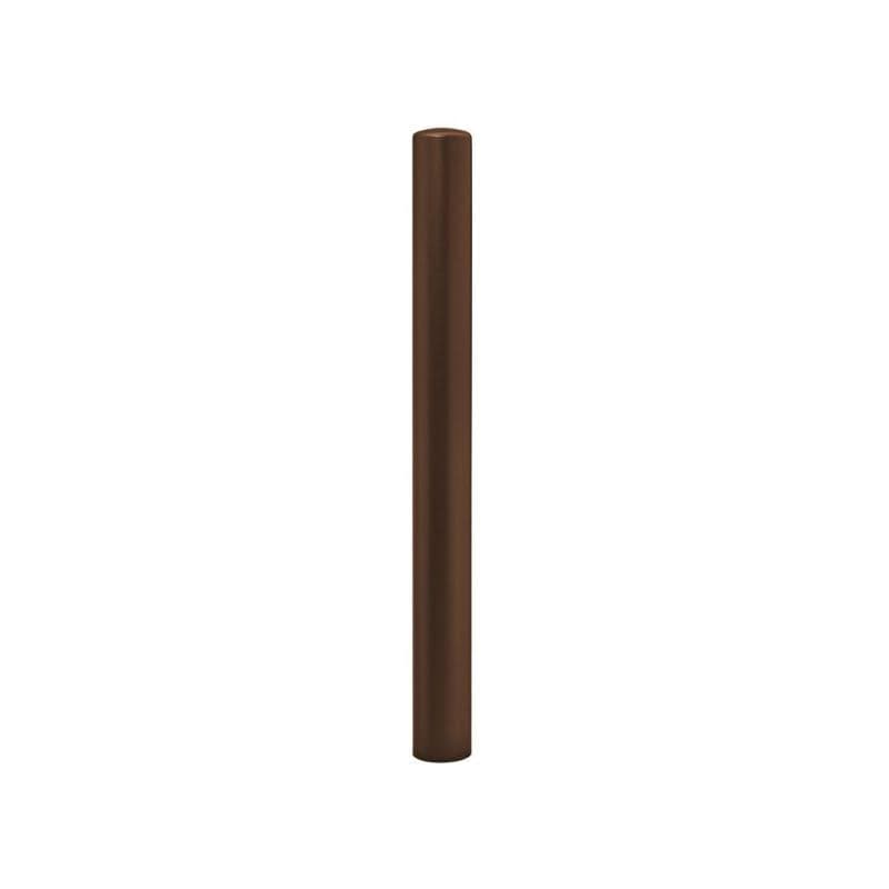 Cityscape Direct Dome Top Steel Bollard 90mm diameter / Brown (RAL 8017) / Zinc Primed and Painted