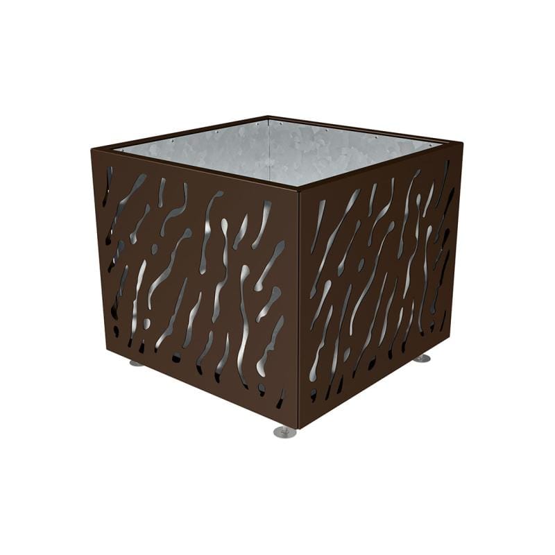 Cityscape Direct Venice Planter 990 x 990 x 870mm high / Brown (RAL 8017) / Galvanised steel