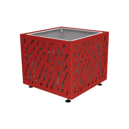 Cityscape Direct Venice Planter 990 x 990 x 870mm high / Burgundy (RAL 3004) / With inserts for use with lifting rings