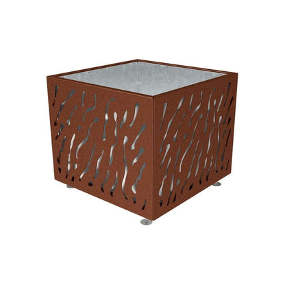 Cityscape Direct Venice Planter 990 x 990 x 870mm high / Corten Effect / Galvanised steel