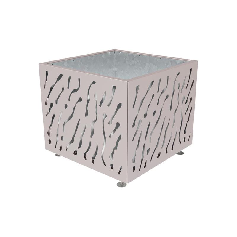 Cityscape Direct Venice Planter 990 x 990 x 870mm high / Light Grey (RAL 7044) / Galvanised steel