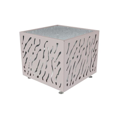 Cityscape Direct Venice Planter 990 x 990 x 870mm high / Light Grey (RAL 7044) / Galvanised steel