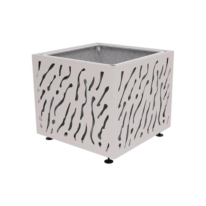 Cityscape Direct Venice Planter 990 x 990 x 870mm high / Light Grey (RAL 7044) / With inserts for use with lifting rings