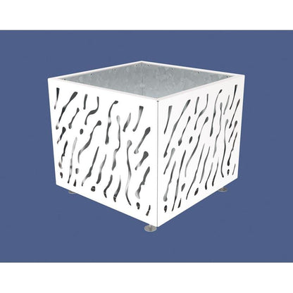 Cityscape Direct Venice Planter 990 x 990 x 870mm high / White (RAL 9010) / Galvanised steel