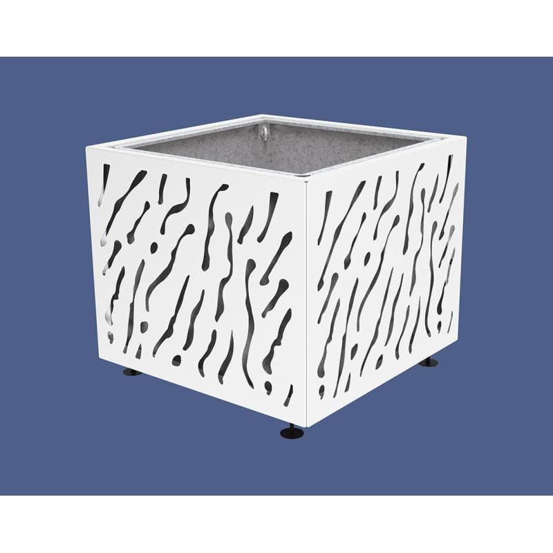Cityscape Direct Venice Planter 990 x 990 x 870mm high / White (RAL 9010) / With inserts for use with lifting rings