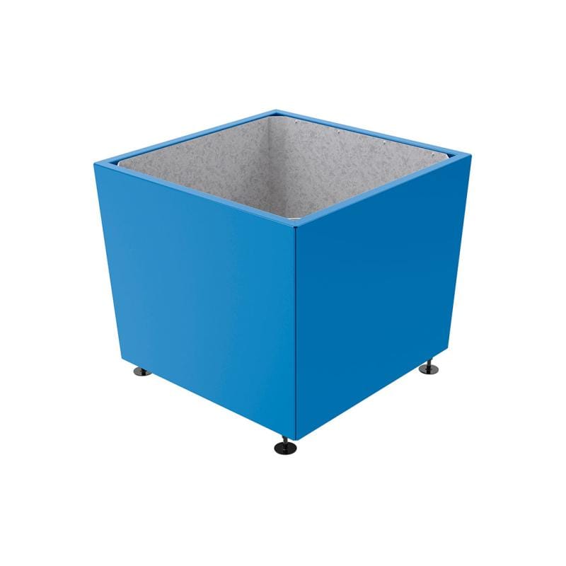 Cityscape Direct Olbia Planter 995 x 995 x 870mm high / Blue (RAL 5010) / Galvanised steel