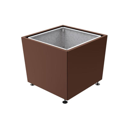 Cityscape Direct Olbia Planter 995 x 995 x 870mm high / Brown (RAL 8017) / With inserts for use with lifting rings
