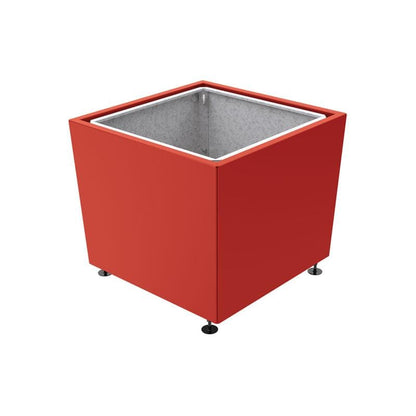 Cityscape Direct Olbia Planter 995 x 995 x 870mm high / Burgundy (RAL 3004) / With inserts for use with lifting rings