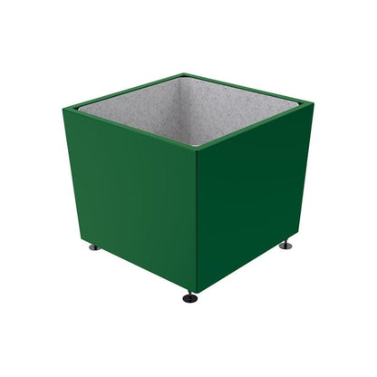 Cityscape Direct Olbia Planter 995 x 995 x 870mm high / Green (RAL 6005) / Galvanised steel