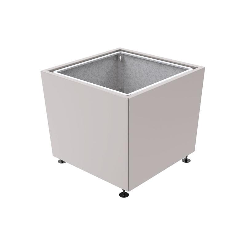Cityscape Direct Olbia Planter 995 x 995 x 870mm high / Light Grey (RAL 7044) / With inserts for use with lifting rings