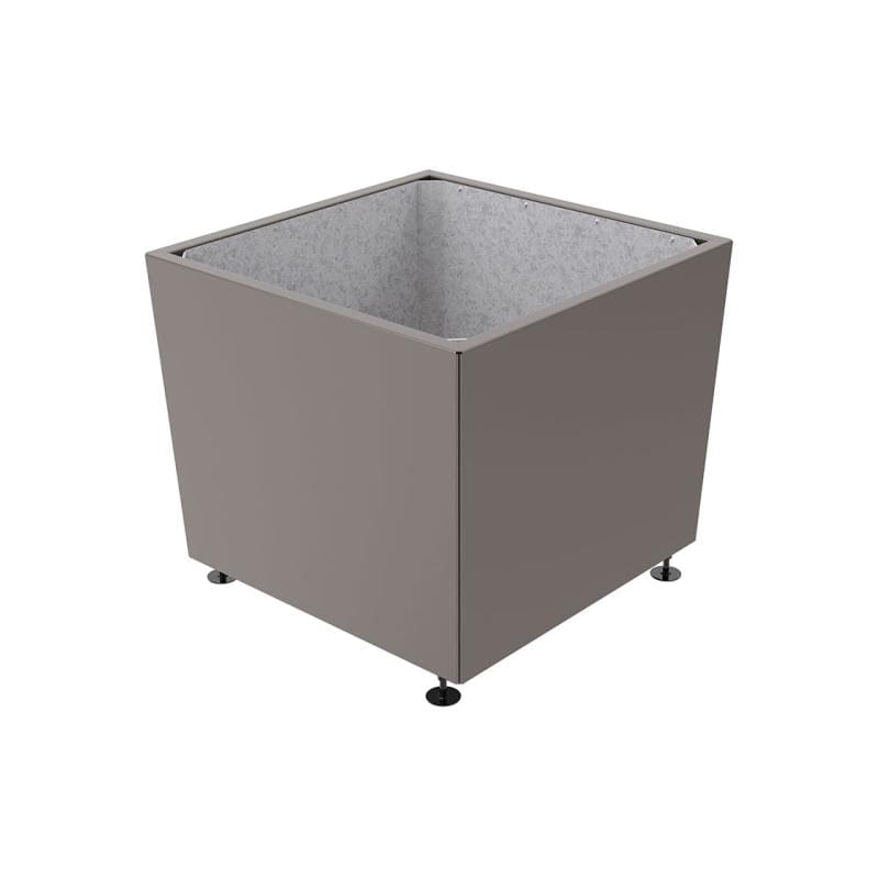 Cityscape Direct Olbia Planter 995 x 995 x 870mm high / Procity Grey / Galvanised steel