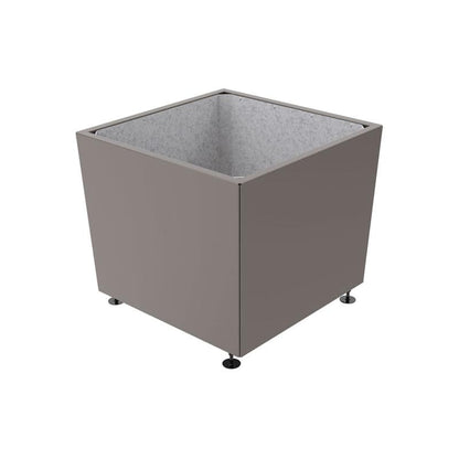 Cityscape Direct Olbia Planter 995 x 995 x 870mm high / Procity Grey / Galvanised steel