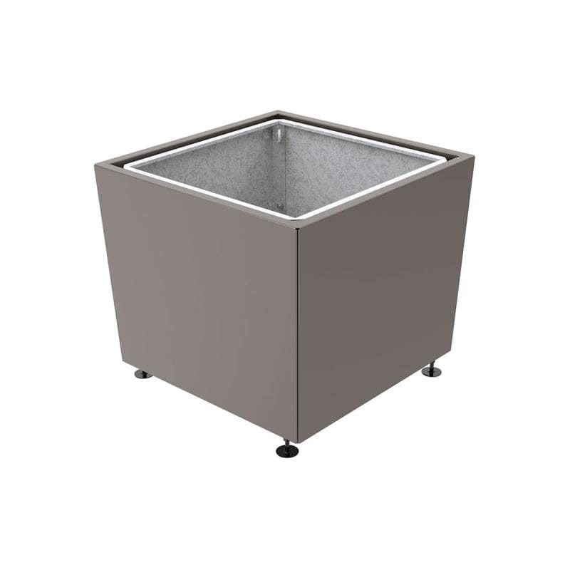 Cityscape Direct Olbia Planter 995 x 995 x 870mm high / Procity Grey / With inserts for use with lifting rings