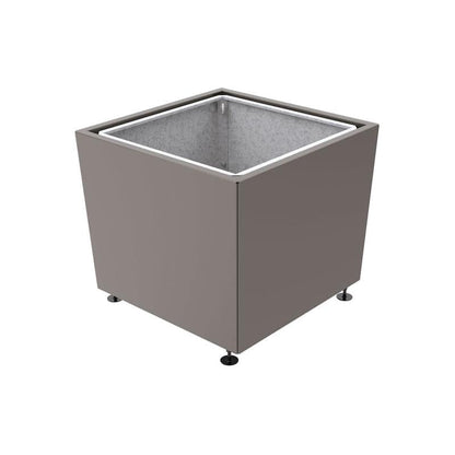 Cityscape Direct Olbia Planter 995 x 995 x 870mm high / Procity Grey / With inserts for use with lifting rings