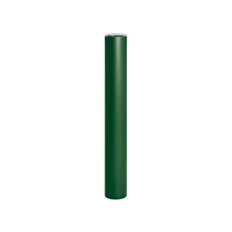 Brushed Steel Anti-Ram Bollard in Green