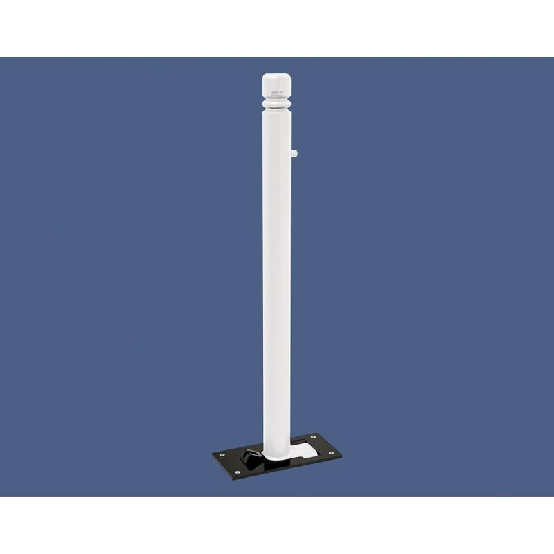 Province City Folding Bollard in White