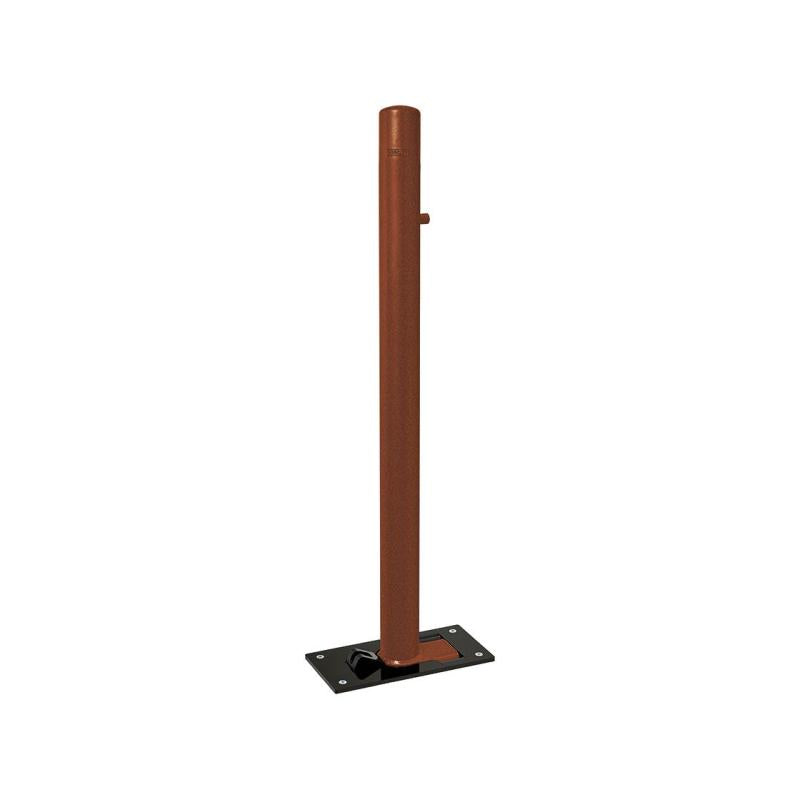 Dome Top Folding Bollard in Corten