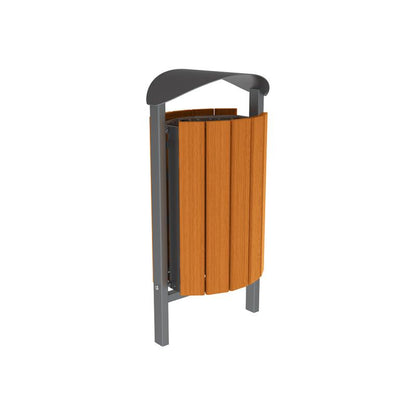 Silaos Litter Bin (Wood and Steel)