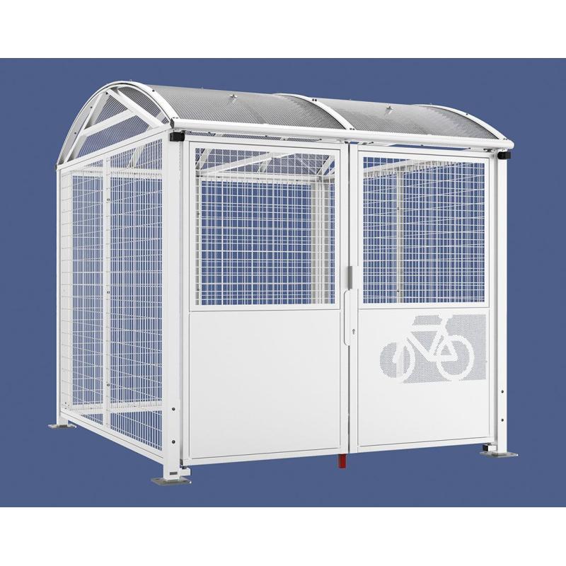 Secure Barrel Roof Bicycle Shelter