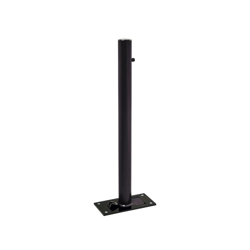 Stainless Steel Folding Bollard in Black