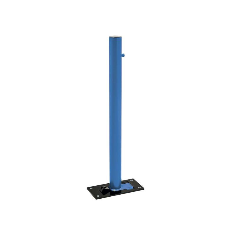 Stainless Steel Folding Bollard in Blue