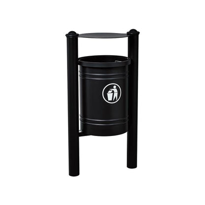 Cityscape Direct Province Litter Bin Black (RAL 9005) / Agora