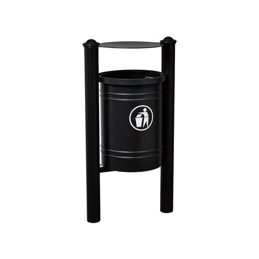 Cityscape Direct Province Litter Bin Black (RAL 9005) / Agora