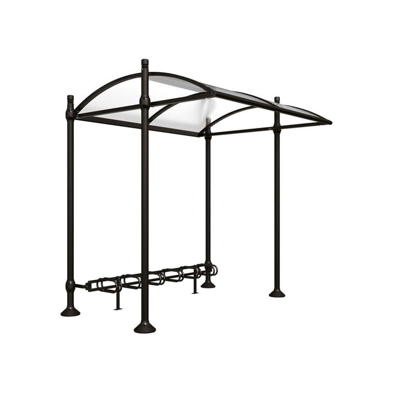 Cityscape Direct Province Bicycle Shelter Black (RAL 9005) / City / No Cladding