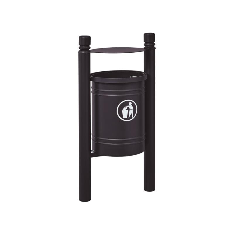 Cityscape Direct Province Litter Bin Black (RAL 9005) / City