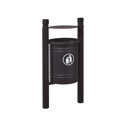Cityscape Direct Province Litter Bin Black (RAL 9005) / City