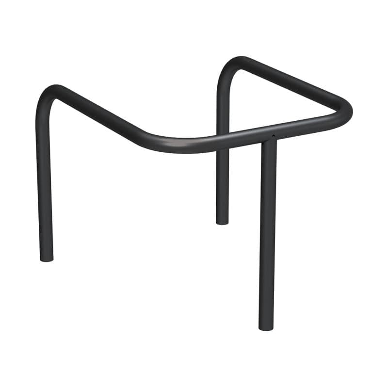 Cityscape Direct Pole Protector (35mm) Black (RAL 9005) / Concrete