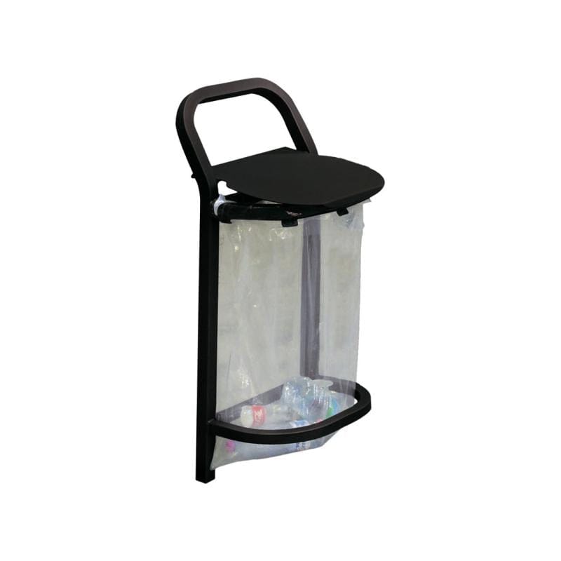 Cityscape Direct Conviviale Security Litter Bin Black (RAL 9005)