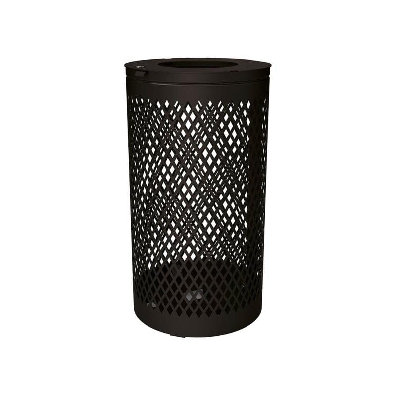 Cityscape Direct Losange Litter Bin Black (RAL 9005)