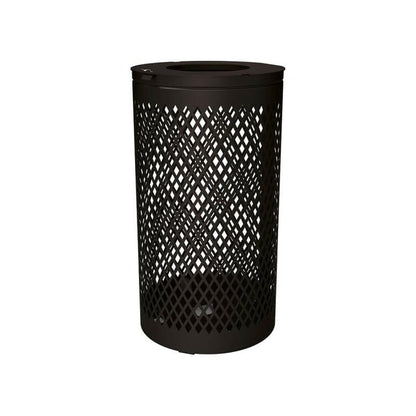 Cityscape Direct Losange Litter Bin Black (RAL 9005)
