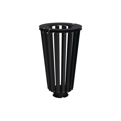 Cityscape Direct Lofoten Litter Bin (Steel) Black (RAL 9005) / No Bucket