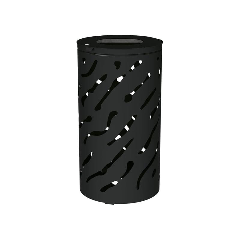 Cityscape Direct Venice Litter Bin Black (RAL 9005) / No Bucket