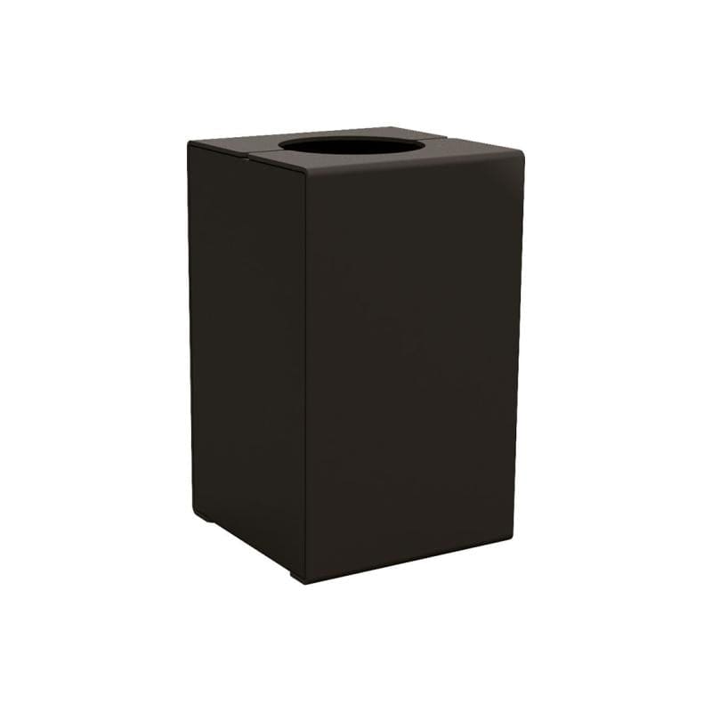 Cityscape Direct Kube Litter Bin (Steel) Black (RAL 9005) / No Lid