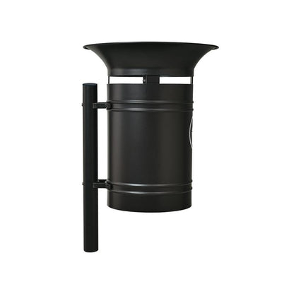 Cityscape Direct Valencia Litter Bin Black (RAL 9005)